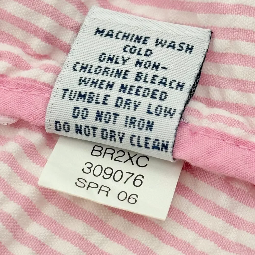 Vintage Old Navy Toddler Seersucker Blazer Stripe Preppy Y2K Pink 3T CountryClub
